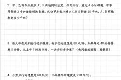 小学行程问题专项（相遇/追及）(四年级相遇和追及的行程问题的例题)