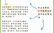 六年级语文毕业赠言写作模板
