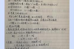 
六年级数学课堂笔记（手写版）
