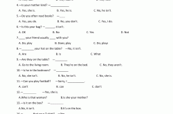 小学英语选择疑问句练习（or用法）
