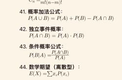 
高三数学卡片专项（公式/定理/技巧）
