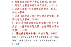 
高考历史教辅专项（材料题/论述题）
