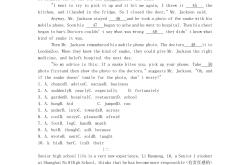 
中考英语完形填空训练题（每日1篇）