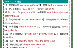 七年级上册英语重点短语和句型(七年级上册英语重点短语和句型归纳)