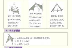 初中数学几何基础模型解析(初中数学几何解题赚钱是真的吗)