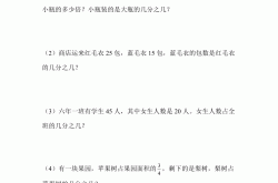 
六年级数学分数除法应用题（30道真题）
