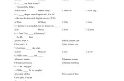 一般现在时专项练习题(一般现在时专项训练及答案)