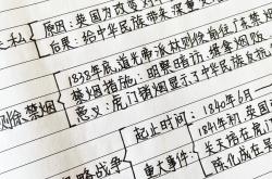 
八年级（上册）历史核心知识点、难点、重点