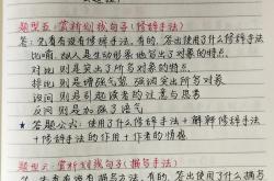 
一学就会的语文阅读理解模板！